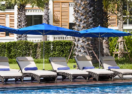 Caravita Umbrella Poolside