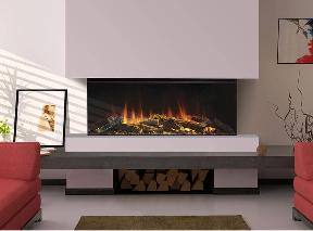 British Fires 3-Sided Linear  Electric Fireplace Insert